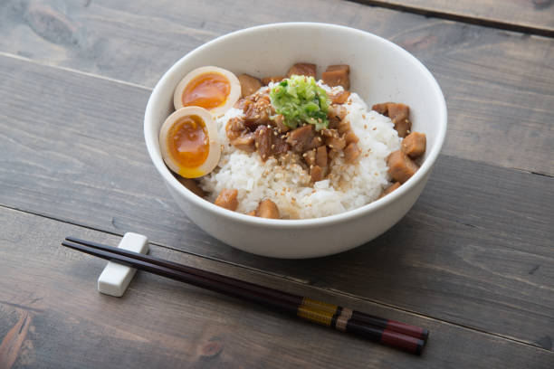 istock japanese grilled pork rice bowl 859153242