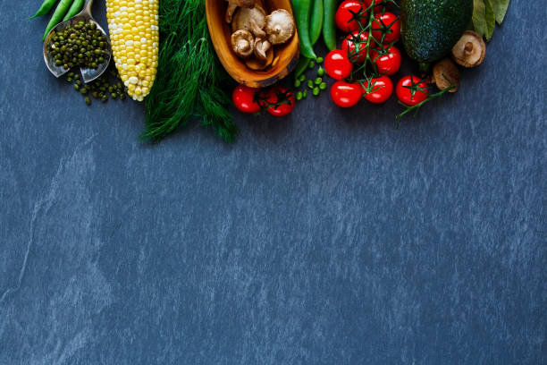 istock Organic food background 859153854