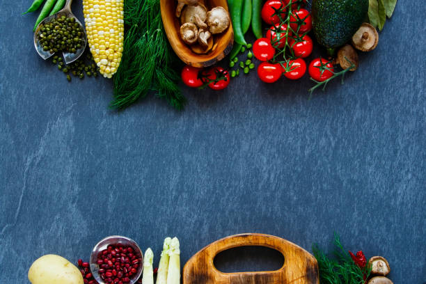 istock Organic food background 859153856