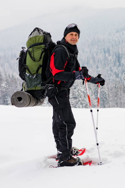 istock Man hiking in Carpathian mountains. 859157178