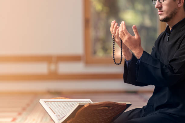 istock Religious muslim man praying inside the mosque 859173882