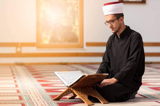 istock Religious muslim man praying inside the mosque 859176600