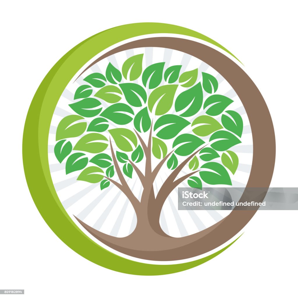 icono icono de árbol con el significado de crecimiento, desarrollo y gestión del medio ambiente verde. - arte vectorial de Árbol libre de derechos