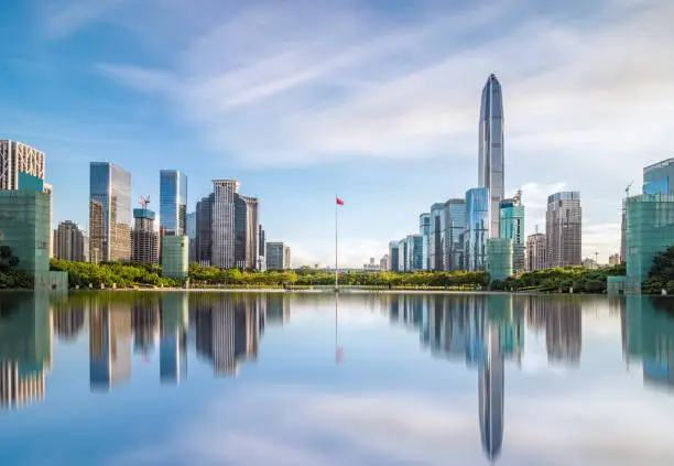 Downtown skyline of Shenzhen