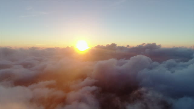 above clouds Aerial view