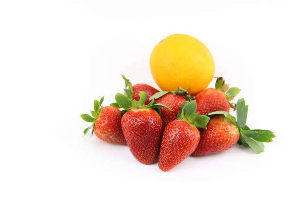 istock Fresh Strawberry, apple and Orange 859226636