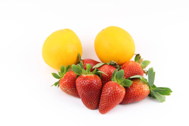 istock Fresh Strawberry, apple and Orange 859226640