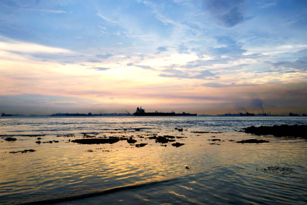 istock Sunset at Sisters' Islands, Singapore 859233574