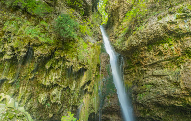 hinang waterfall at sonthofen/ bavaria - longtime imagens e fotografias de stock