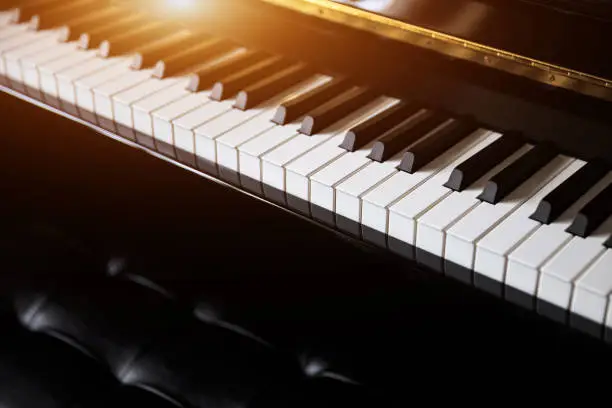 Photo of Piano and piano keyboard