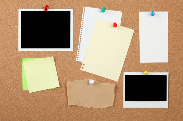 istock Blank instant photo on a cork board 859247856