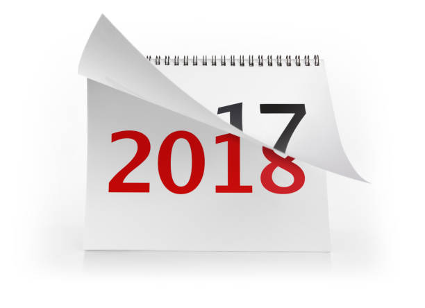 istock Calendar with the coming new year 2018 859250424