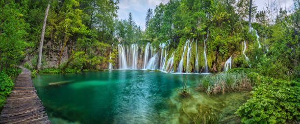 Plitvice Lakes, Croatia Plitvice Lakes, Croatia plitvice lakes national park stock pictures, royalty-free photos & images
