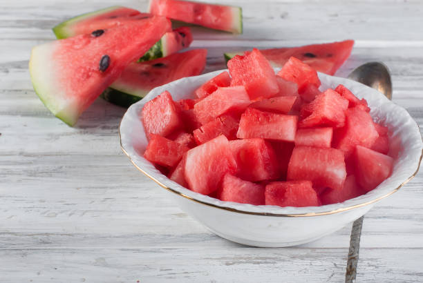 istock Watermelon pieces in bowl 859254430
