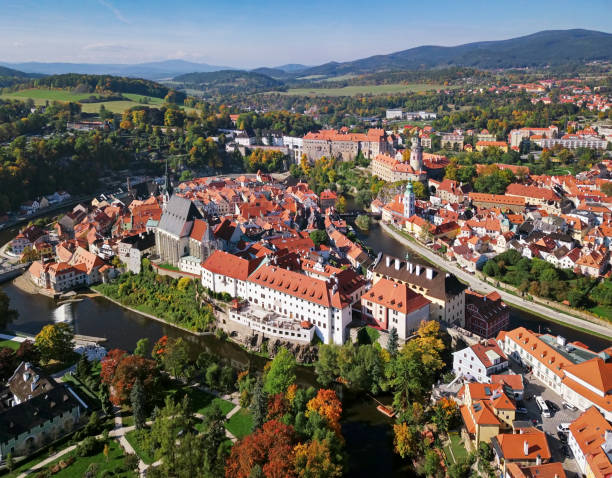 istock Aerial panorama of Cesky Krumlov 859258048