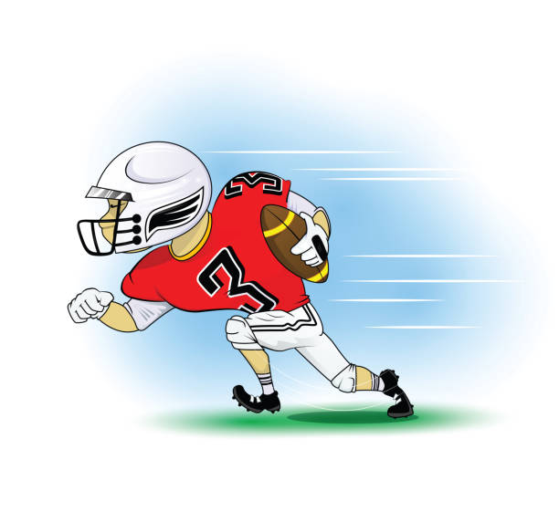 istock Cartoon american football player 859258686