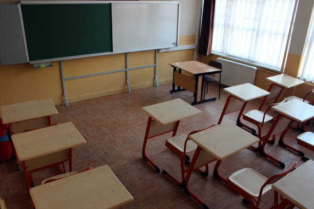 Empty Classroom stock photo