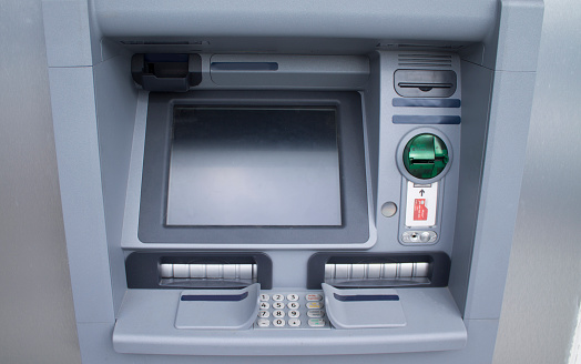 Atm Machine Computer Atm Machine Stock Photo - Download Image Now - ATM, Blank, Computer ...
