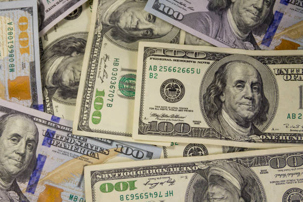 istock Background of the hundred dollar bills 859268814