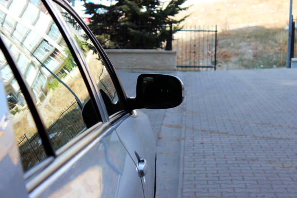 Automatic gate stock photo