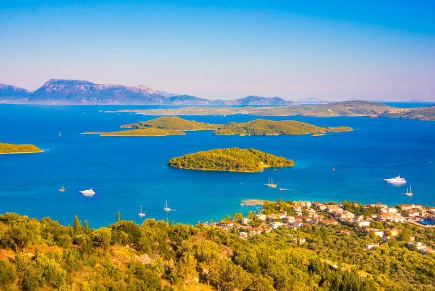 istock Many islands in the sea in Greece 859270488