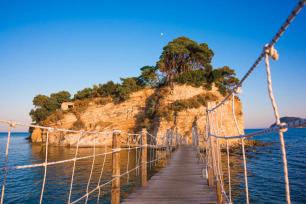 istock Bridge to a small island on Zakynthos in Greece 859270830
