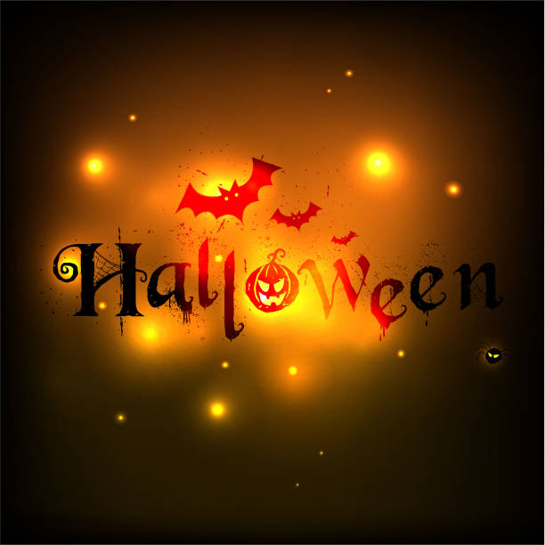 50+ Spooky Night Sky Halloween Over Trees Background Illustrations ...