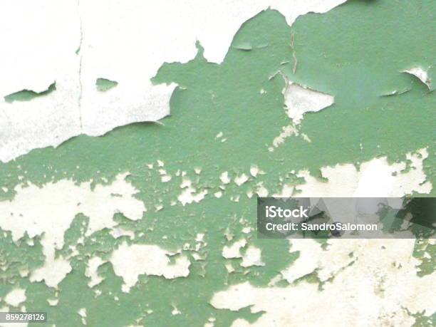 Wall With Peeled Paint Stock Photo - Download Image Now - Paint, Peeled, Peeling Off