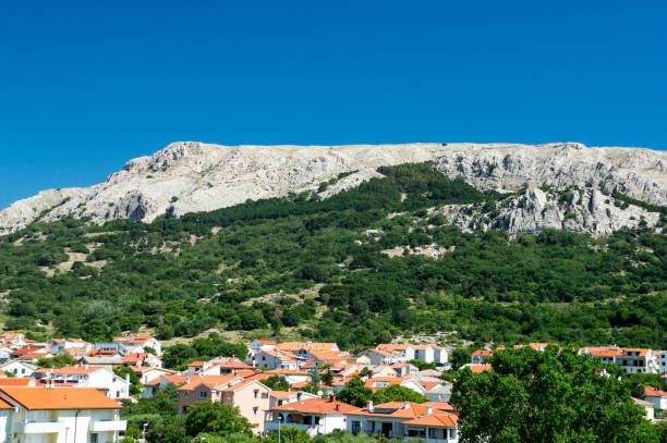 istock Hill side with trees and holiday houses 859280914
