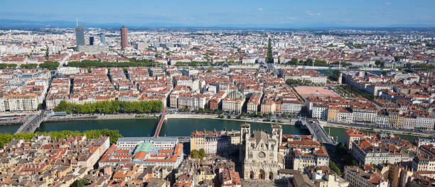 istock Aerial view of Lyon 859288692