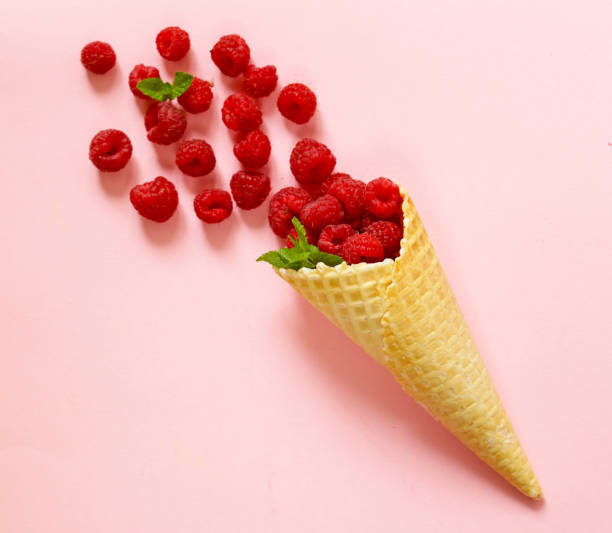 istock ripe organic raspberry berry with mint leaves 859292114