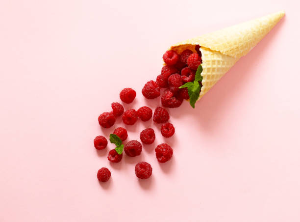 istock ripe organic raspberry berry with mint leaves 859292368