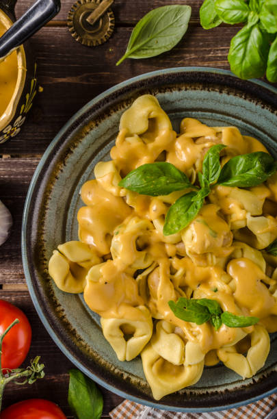 istock Tortellini with cheese sauce 859296636