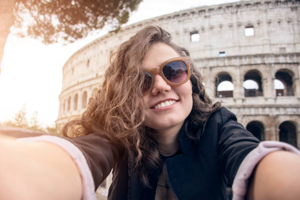 istock Taking selfie in a famous place 859296794