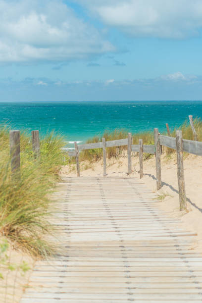 ile de re strand in frankreich - ile de re stock-fotos und bilder