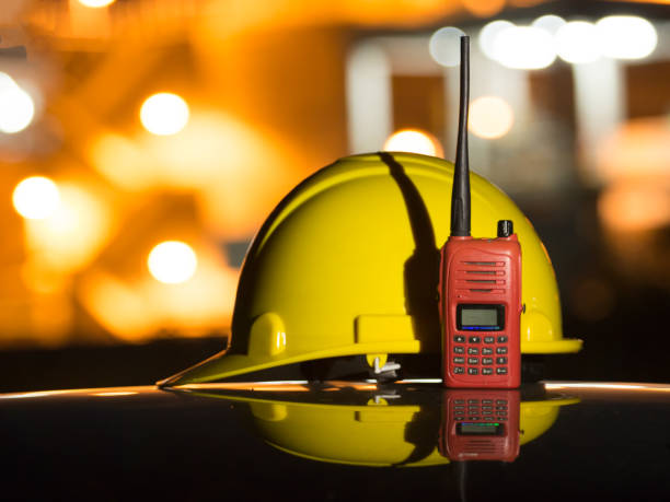 istock Helmet with radio communication 859299596