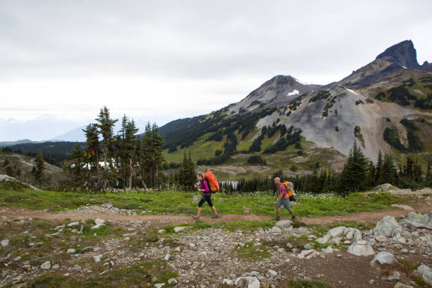 istock Mixed race couple on a hike 859304232