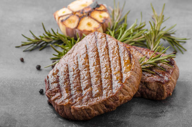 istock Steak with garlic, pepper and herbs 859318656