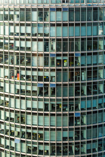 istock Office building tower facade with empty offices in Berlin Germany 859328704