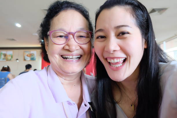 istock Selfie Senior woman with daughter 859328942