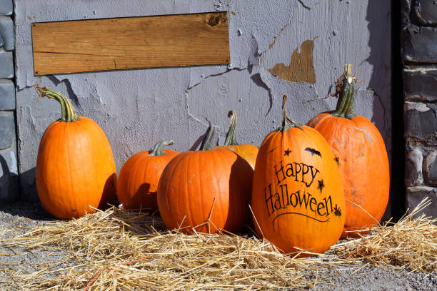 istock Happy Halloween pumpkins 859332232