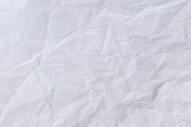 Abstract white paper wrinkled for background stock photo