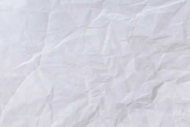 Abstract white paper wrinkled for background
