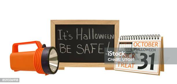 Its Halloween Be Safe Stock Photo - Download Image Now - Safety, Halloween, Trick Or Treat