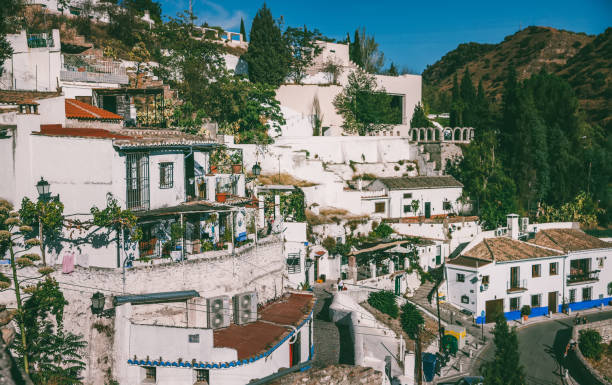 The typical white buildings in Granada,Spain.