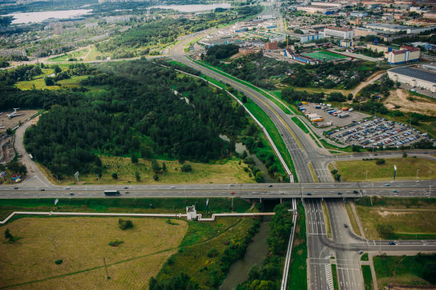 istock Nature in Belarus. View from helicopter, Minsk 859345152