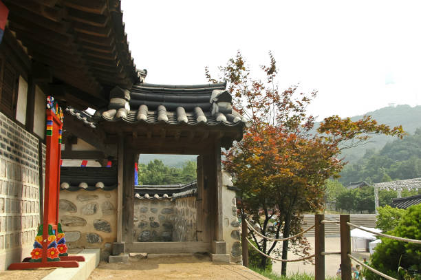 istock Korean old ancient grand palace gate opened in summer 859346374