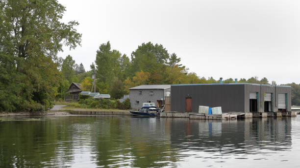Small marina on the St Lawrence River