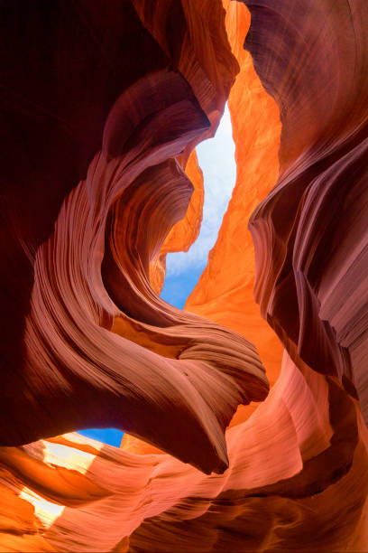 istock Lady in the wind, lower antilope canyon, Page, AZ, USA 859372940