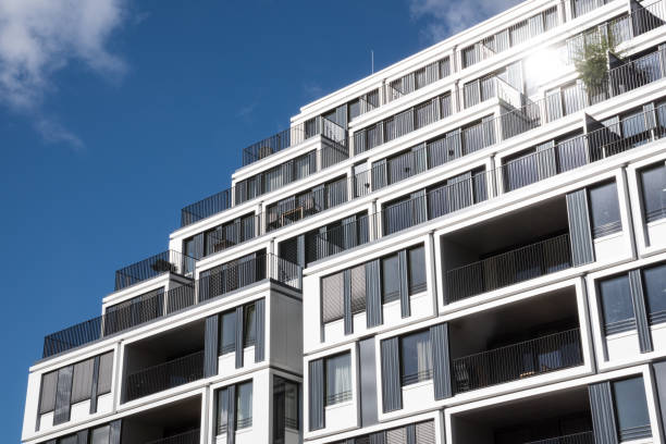 istock Modern apartment houses in Berlin 859379024